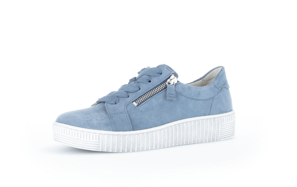 Gabor Wisdom 23.334 Ladies Fashion Trainers leather, suede, two zip, side zip Colours Ltd, Colours, Colours Farnham, Colours Shoes