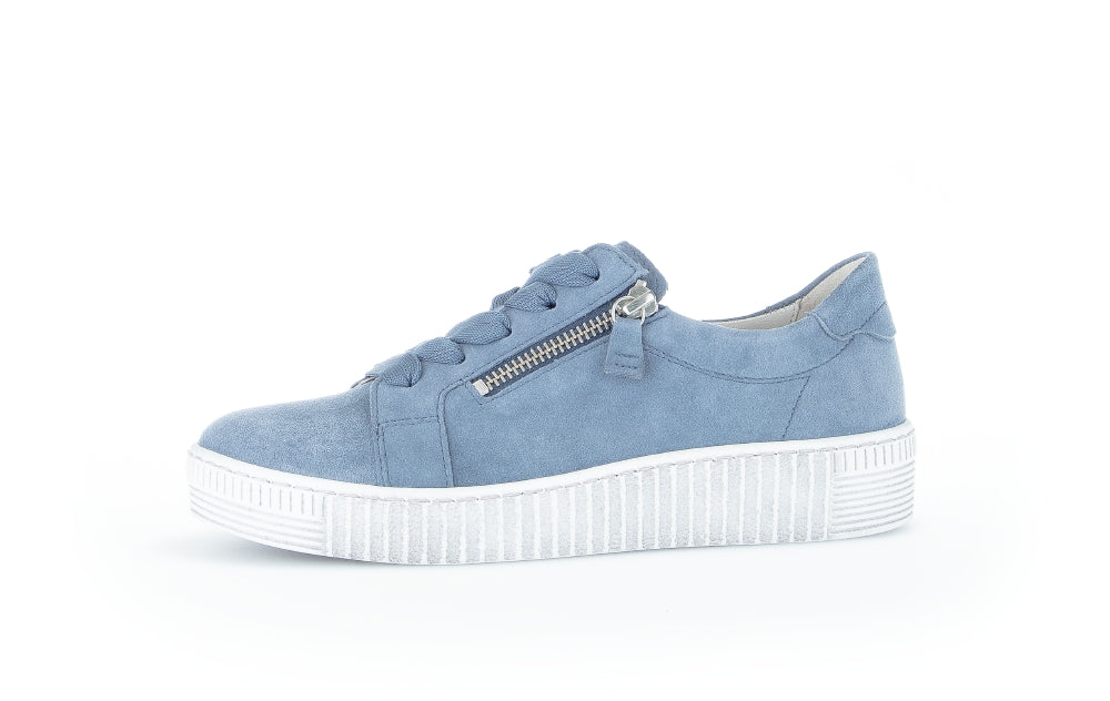 Gabor Wisdom 23.334 Ladies Fashion Trainers leather, suede, two zip, side zip Colours Ltd, Colours, Colours Farnham, Colours Shoes