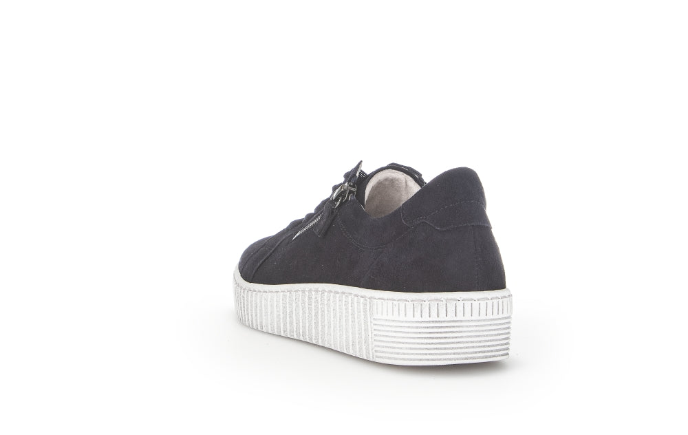 Gabor Wisdom 23.334 Ladies Fashion Trainers leather, suede, two zip, side zip Colours Ltd, Colours, Colours Farnham, Colours Shoes