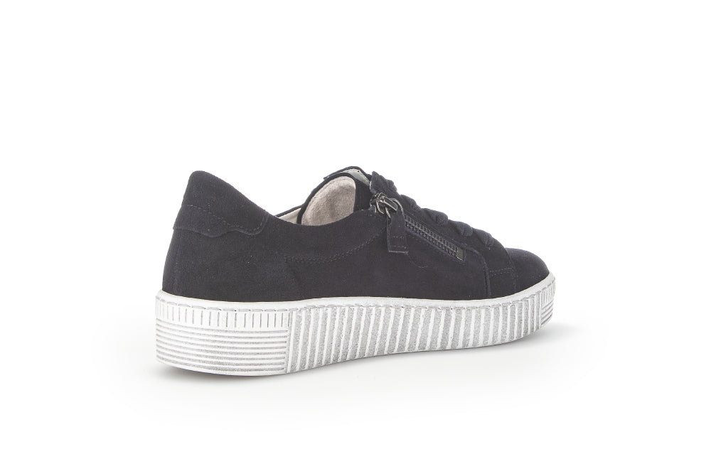 Gabor Wisdom 23.334 Ladies Fashion Trainers leather, suede, two zip, side zip Colours Ltd, Colours, Colours Farnham, Colours Shoes