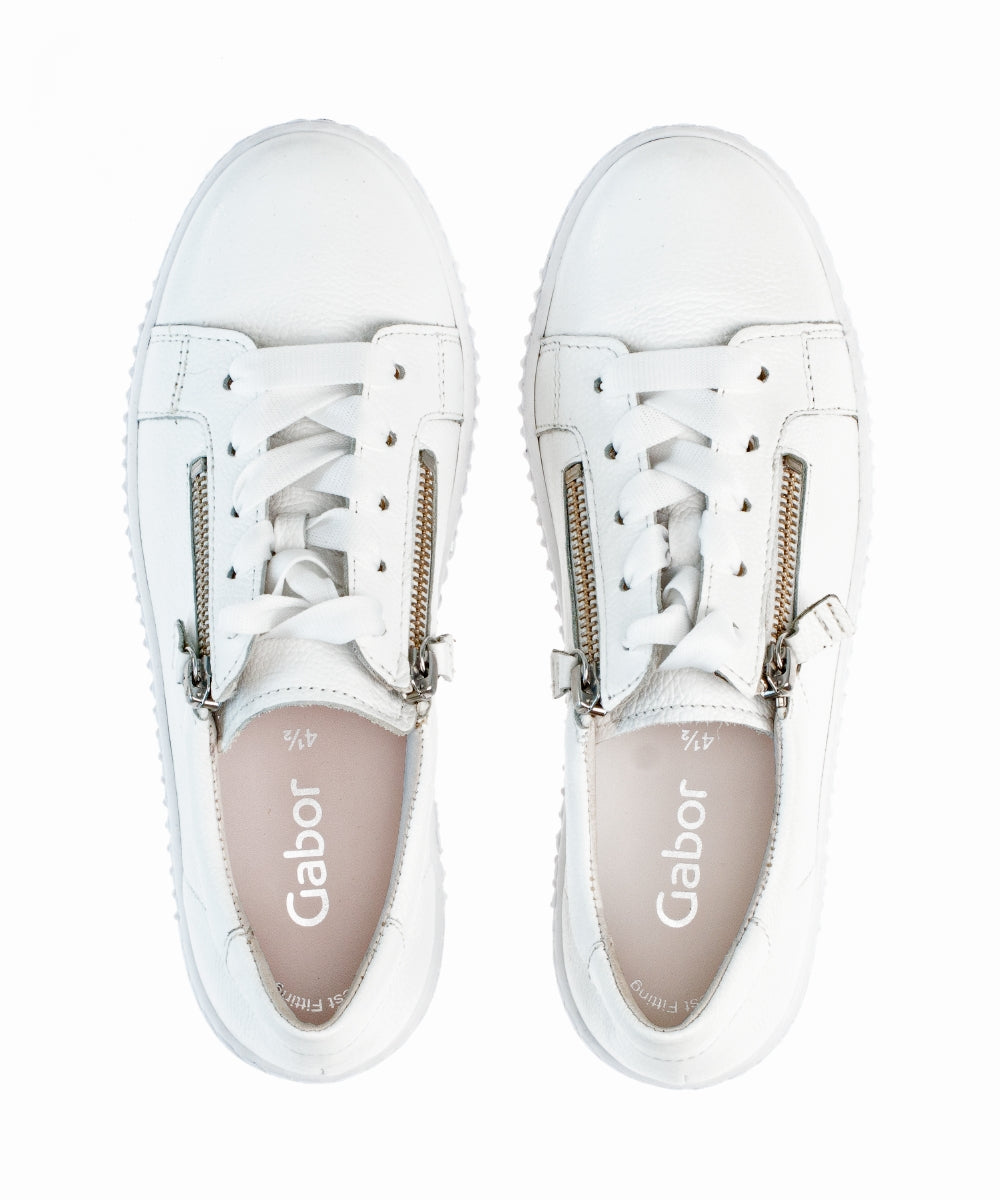 Gabor Wisdom 23.334 Ladies Fashion Trainers leather, suede, two zip, side zip Colours Ltd, Colours, Colours Farnham, Colours Shoes