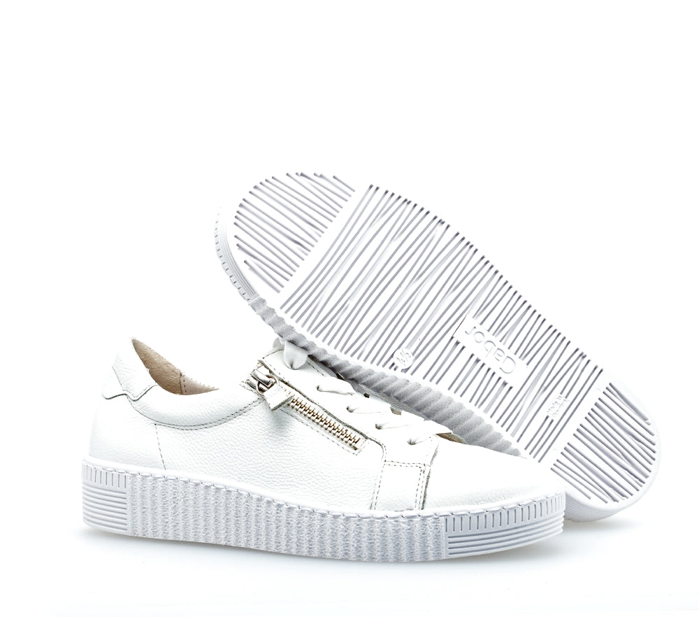 Gabor Wisdom 23.334 Ladies Fashion Trainers leather, suede, two zip, side zip Colours Ltd, Colours, Colours Farnham, Colours Shoes