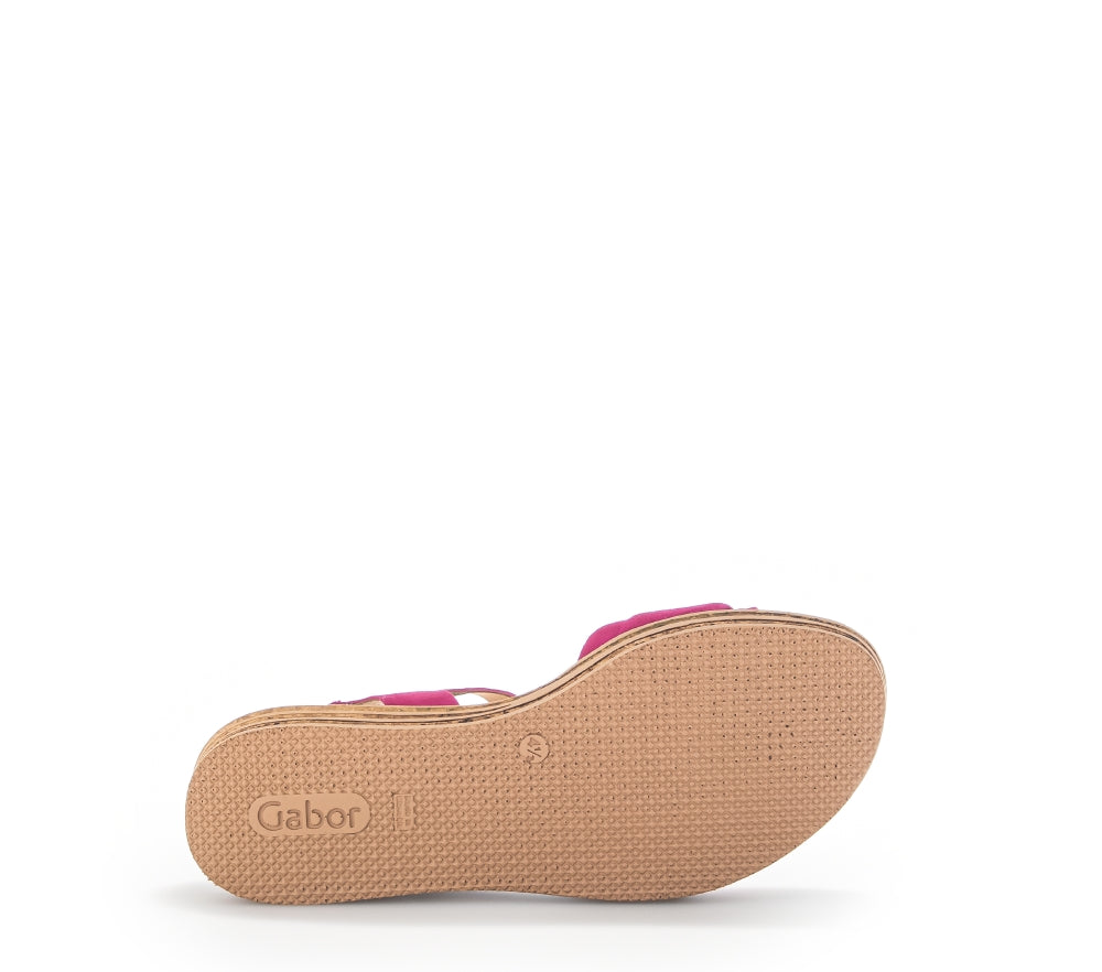 Gabor 24.552 Ladies Plateaeu Sandals suede, velcro, platform, wedge Colours Ltd, Colours, Colours Farnham, Colours Shoes