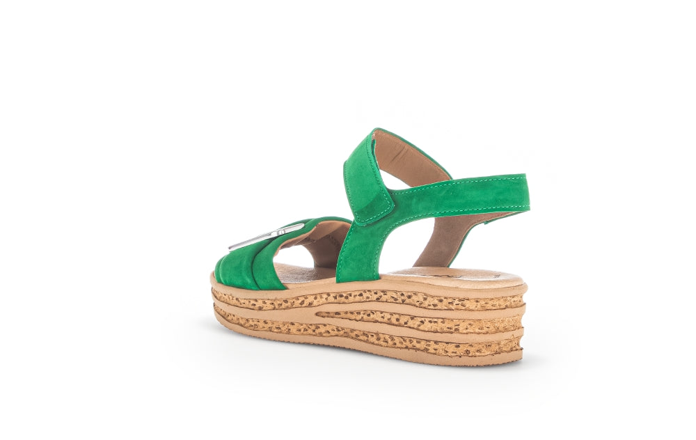 Gabor 24.552 Ladies Plateaeu Sandals suede, velcro, platform, wedge Colours Ltd, Colours, Colours Farnham, Colours Shoes