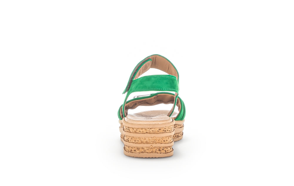 Gabor 24.552 Ladies Plateaeu Sandals suede, velcro, platform, wedge Colours Ltd, Colours, Colours Farnham, Colours Shoes