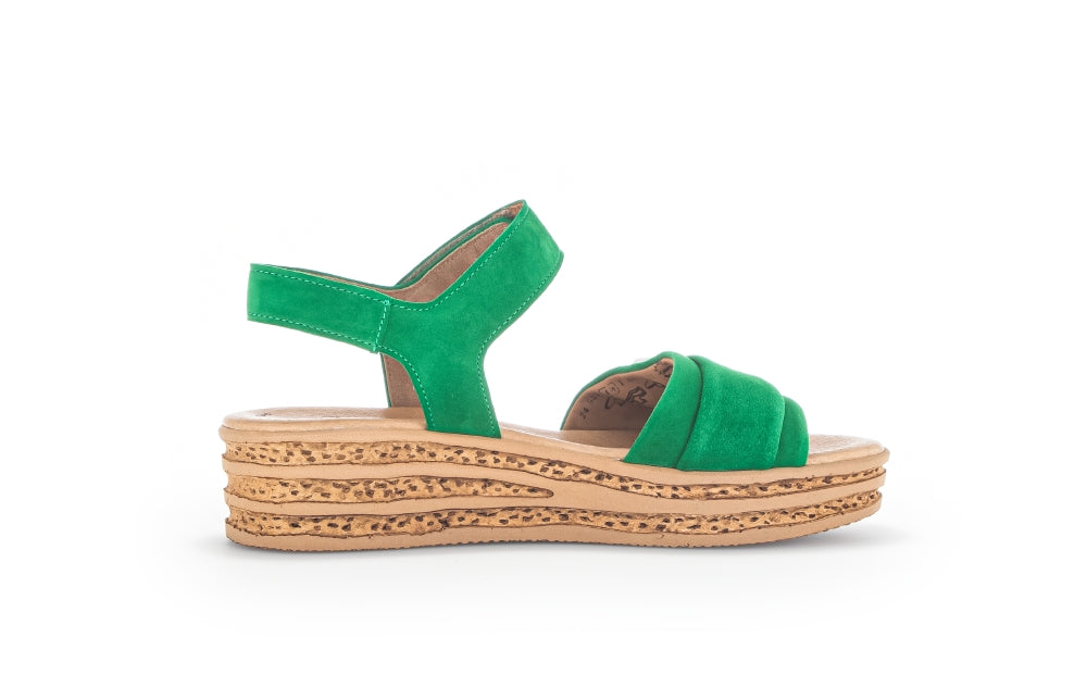 Gabor 24.552 Ladies Plateaeu Sandals suede, velcro, platform, wedge Colours Ltd, Colours, Colours Farnham, Colours Shoes