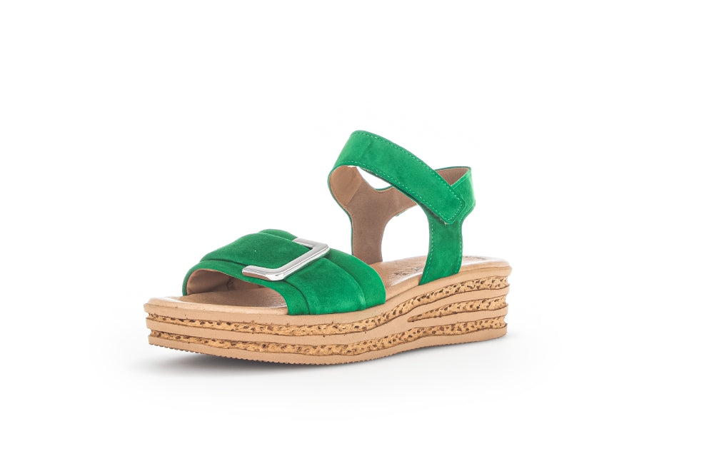 Gabor 24.552 Ladies Plateaeu Sandals suede, velcro, platform, wedge Colours Ltd, Colours, Colours Farnham, Colours Shoes