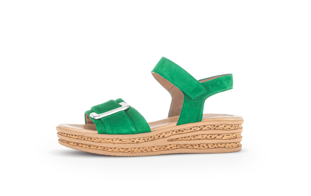 Gabor 24.552 Ladies Plateaeu Sandals suede, velcro, platform, wedge Colours Ltd, Colours, Colours Farnham, Colours Shoes