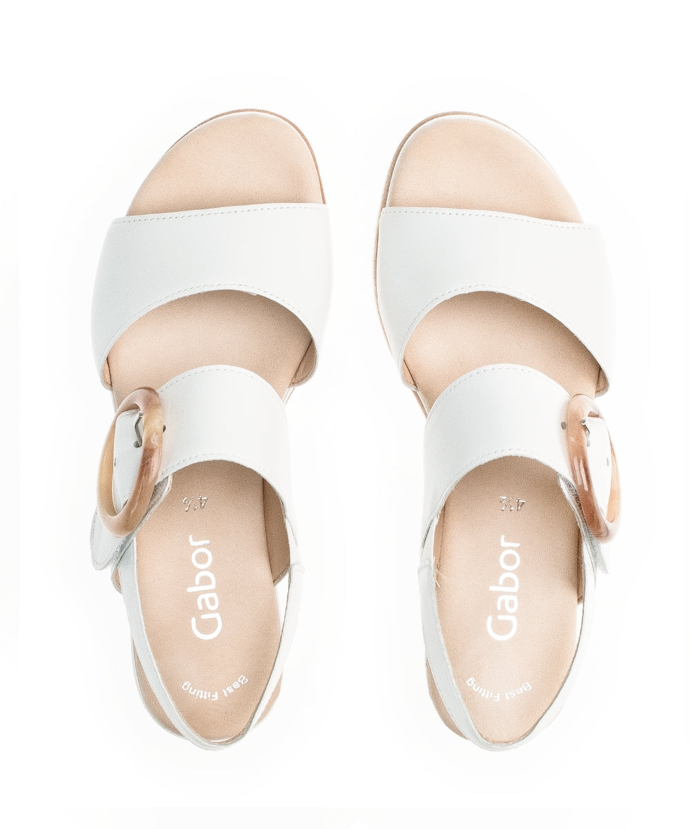 Gabor Yeo 24.645 Ladies Plateau Sandals wedged heel,leather,rip tape Colours Ltd, Colours, Colours Farnham, Colours Shoes