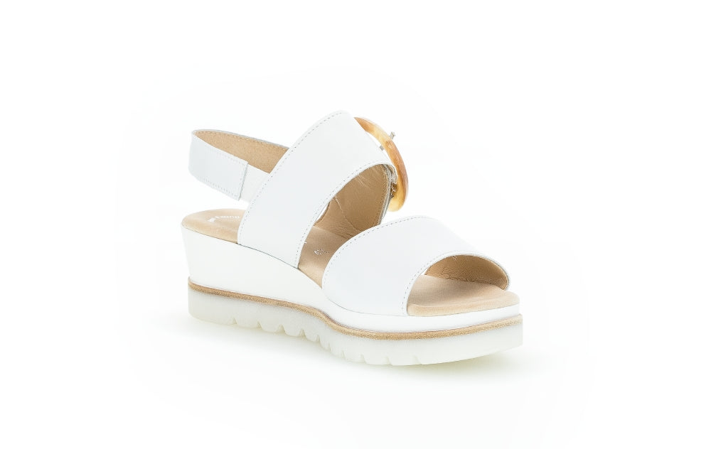 Gabor Yeo 24.645 Ladies Plateau Sandals wedged heel,leather,rip tape Colours Ltd, Colours, Colours Farnham, Colours Shoes
