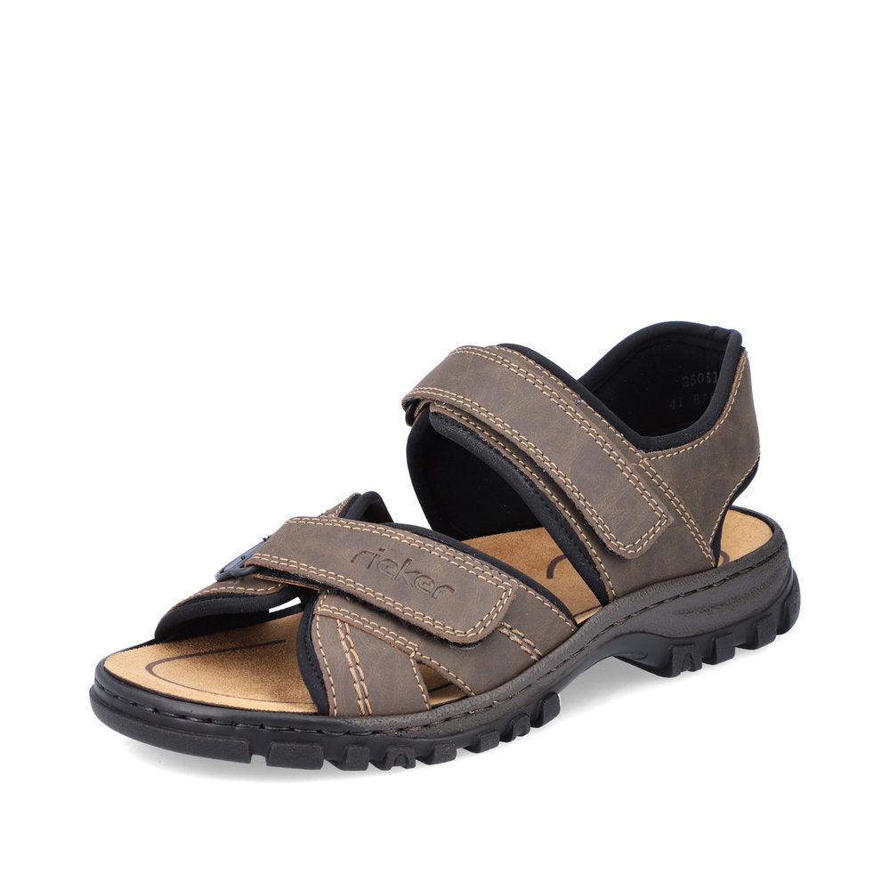 Rieker 25051-27 Mens Sandals Casual Men's sandals in Brown Colours Ltd, Colours, Colours Farnham, Colours Shoes