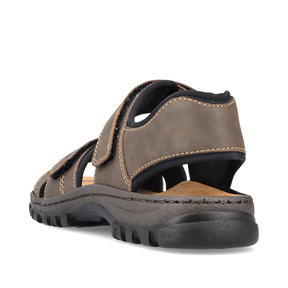 Rieker 25051-27 Mens Sandals Casual Men's sandals in Brown Colours Ltd, Colours, Colours Farnham, Colours Shoes