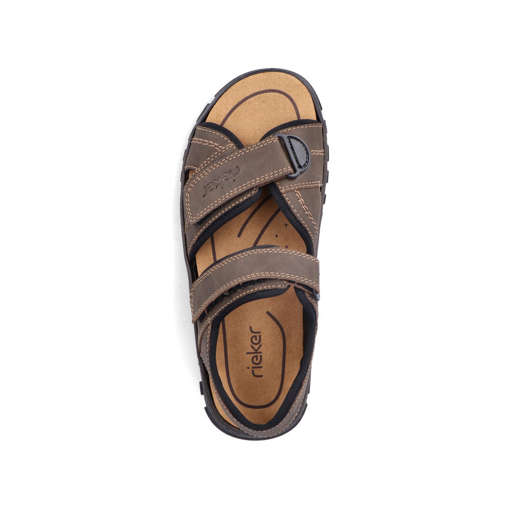 Rieker 25051-27 Mens Sandals Casual Men's sandals in Brown Colours Ltd, Colours, Colours Farnham, Colours Shoes