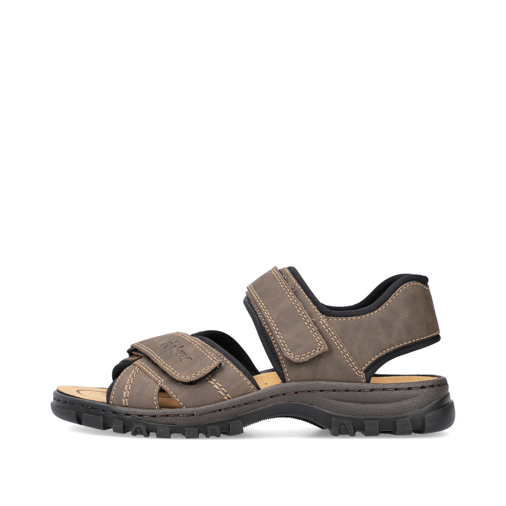 Rieker 25051-27 Mens Sandals Casual Men's sandals in Brown Colours Ltd, Colours, Colours Farnham, Colours Shoes