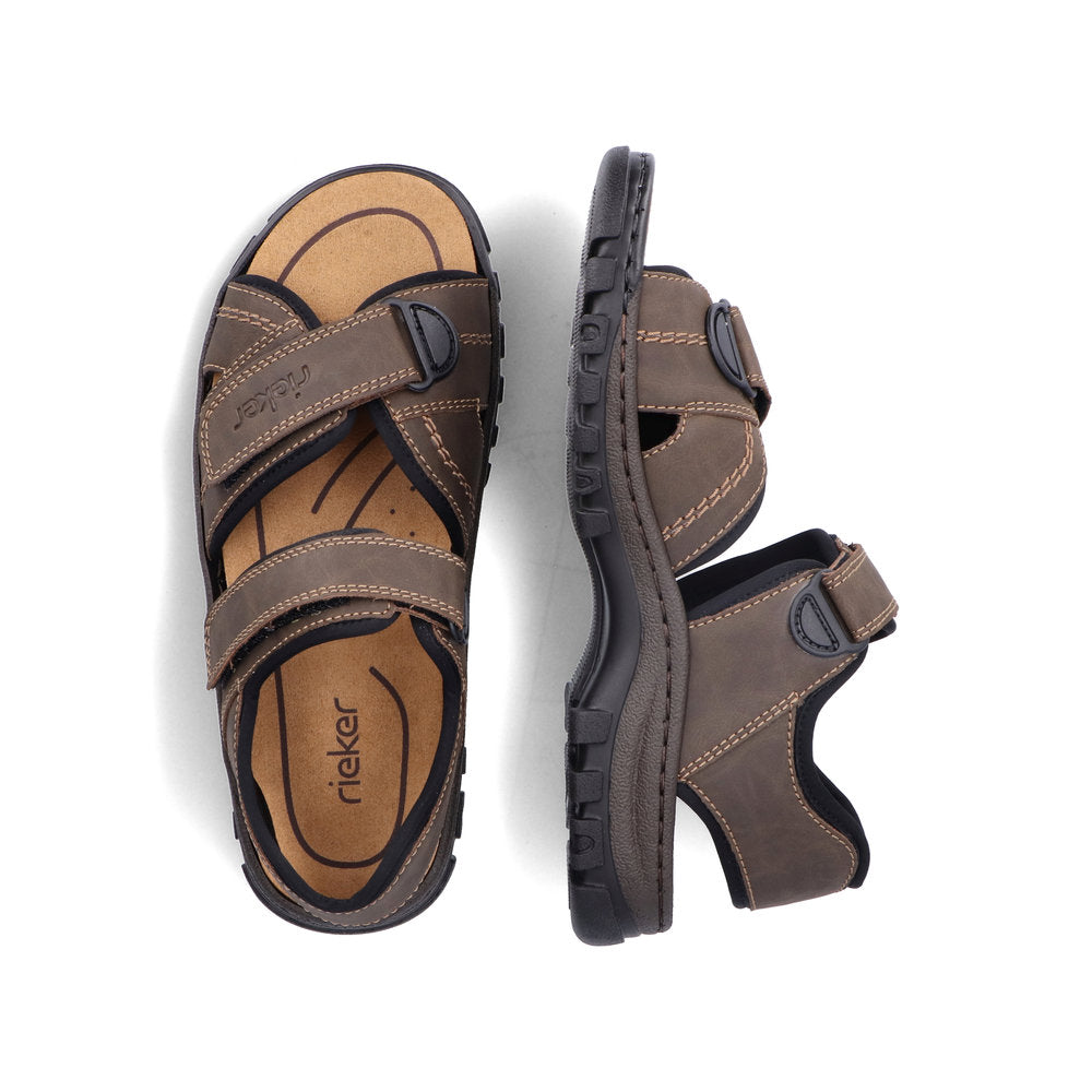 Rieker 25051-27 Mens Sandals Casual Men's sandals in Brown Colours Ltd, Colours, Colours Farnham, Colours Shoes