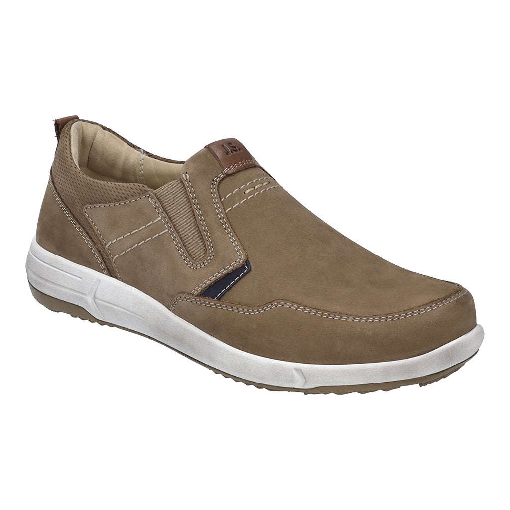Josef Seibel Enrico 04 Mens Slip-on Shoes leather shoe with a modern white sole Colours Ltd, Colours, Colours Farnham, Colours Shoes