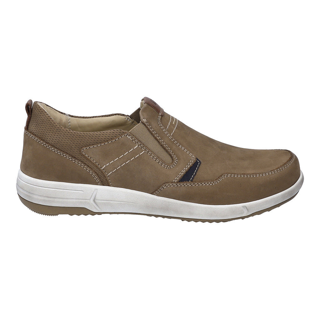Josef Seibel Enrico 04 Mens Slip-on Shoes leather shoe with a modern white sole Colours Ltd, Colours, Colours Farnham, Colours Shoes