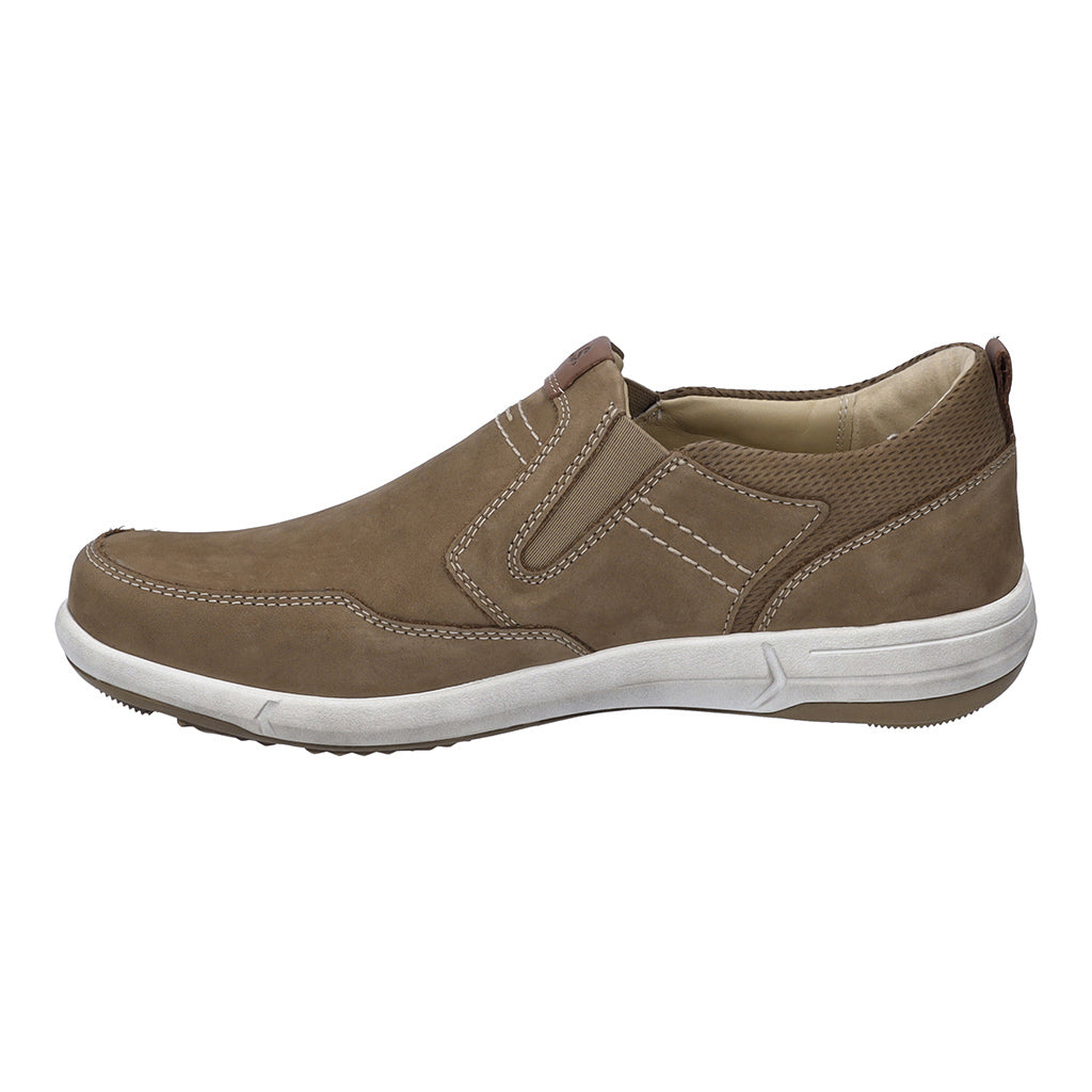 Josef Seibel Enrico 04 Mens Slip-on Shoes leather shoe with a modern white sole Colours Ltd, Colours, Colours Farnham, Colours Shoes