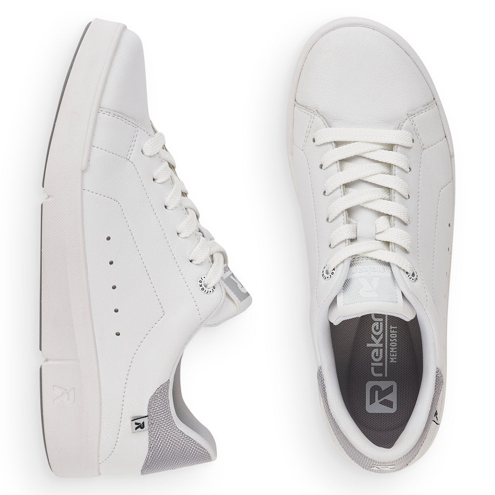 Rieker 41902-80 Ladies Trainers Women's sports trainers in white Colours Ltd, Colours, Colours Farnham, Colours Shoes
