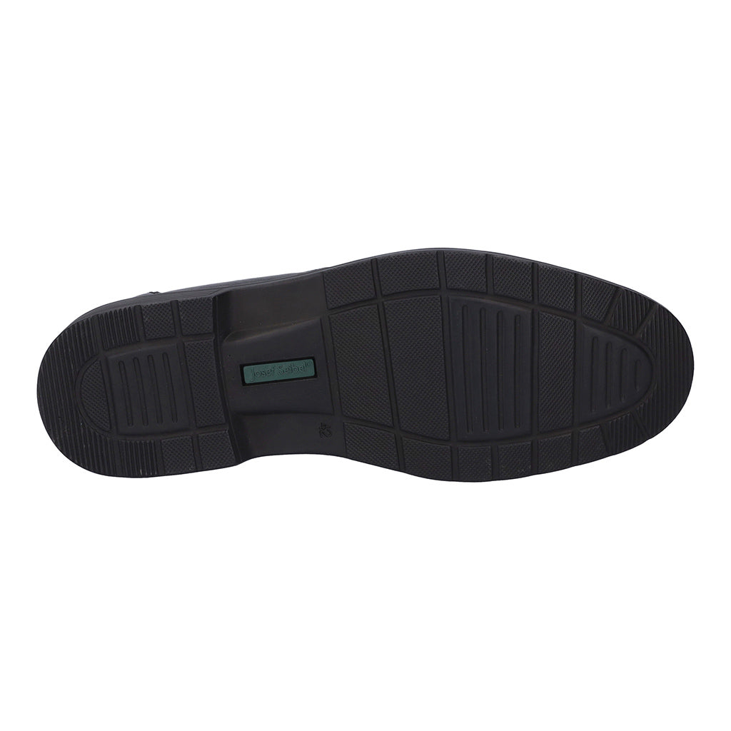 Josef Seibel Alastair 03 Mens Shoes black leather slip-on shoe, padded ankle collar Colours Ltd, Colours, Colours Farnham, Colours Shoes