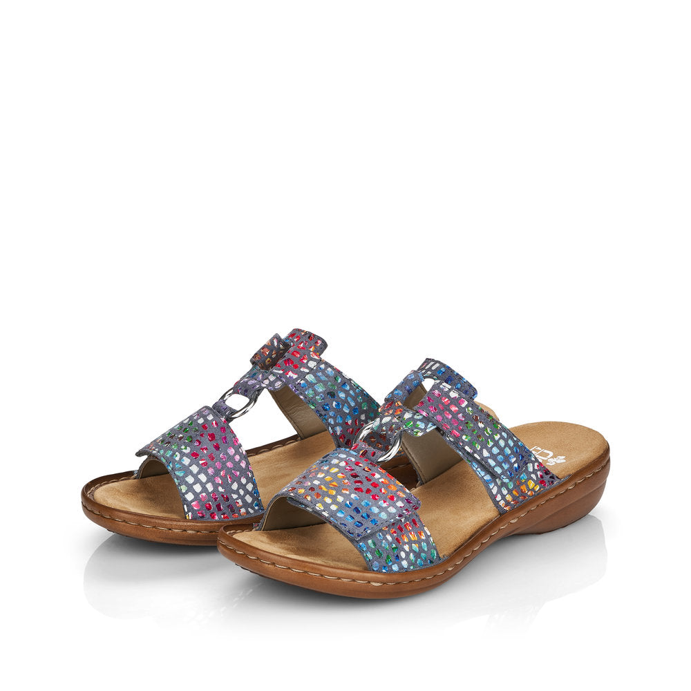 Rieker 608P9-10 Ladies Slip-on Sandals Women Sandals - Slip-On Colours Ltd, Colours, Colours Farnham, Colours Shoes