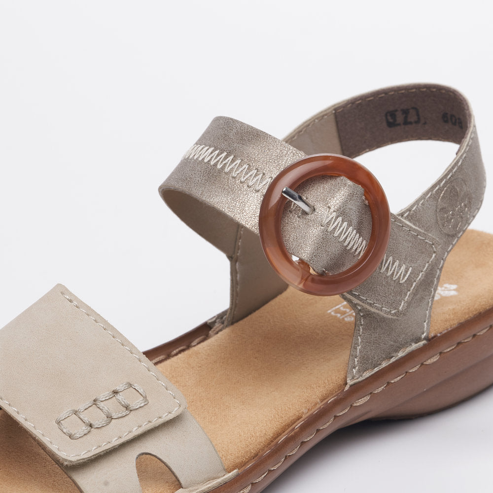 Rieker 608Z3 Ladies Sandals Rieker Ladies Sandals - Hook & Loop Colours Ltd, Colours, Colours Farnham, Colours Shoes