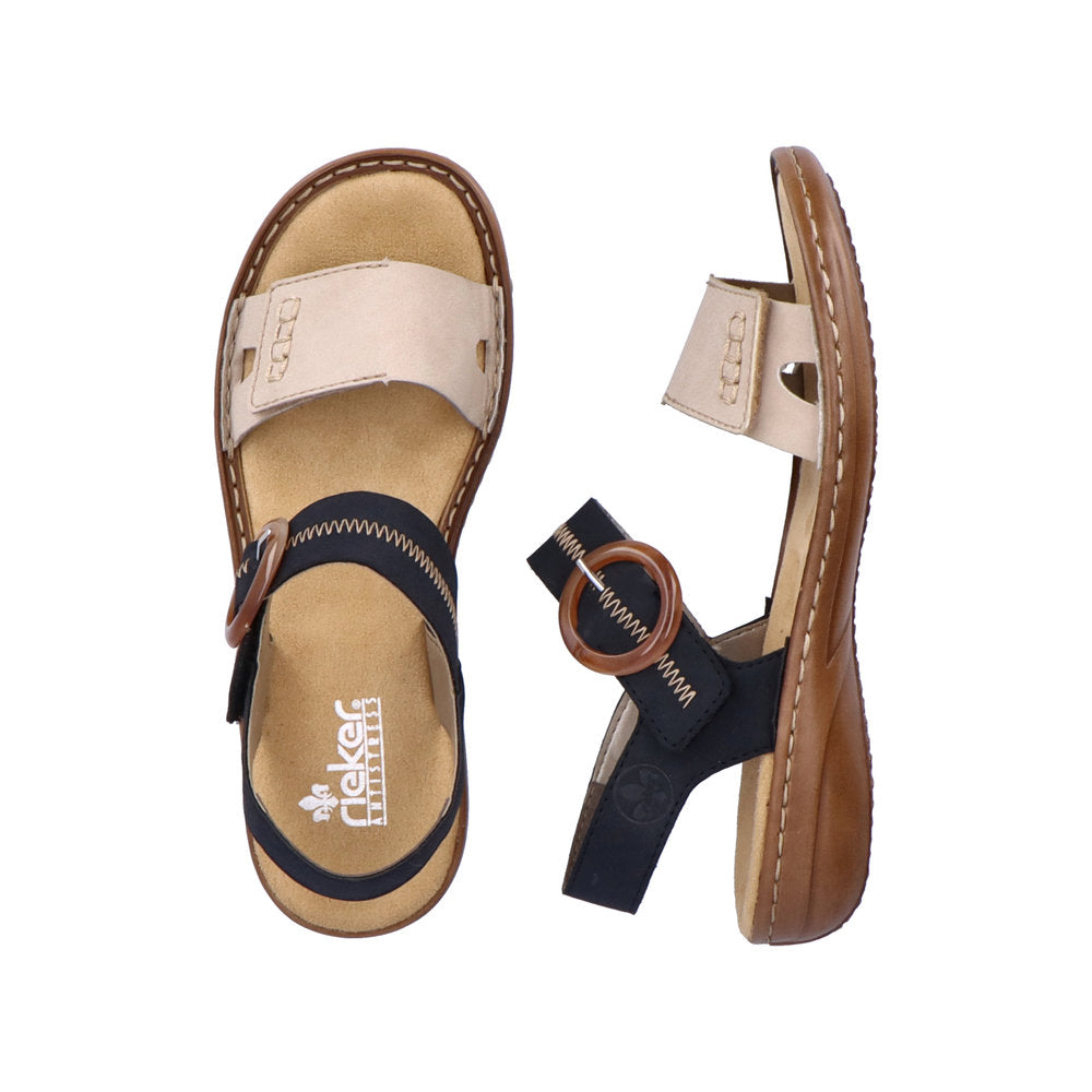Rieker 608Z3 Ladies Sandals Rieker Ladies Sandals - Hook & Loop Colours Ltd, Colours, Colours Farnham, Colours Shoes