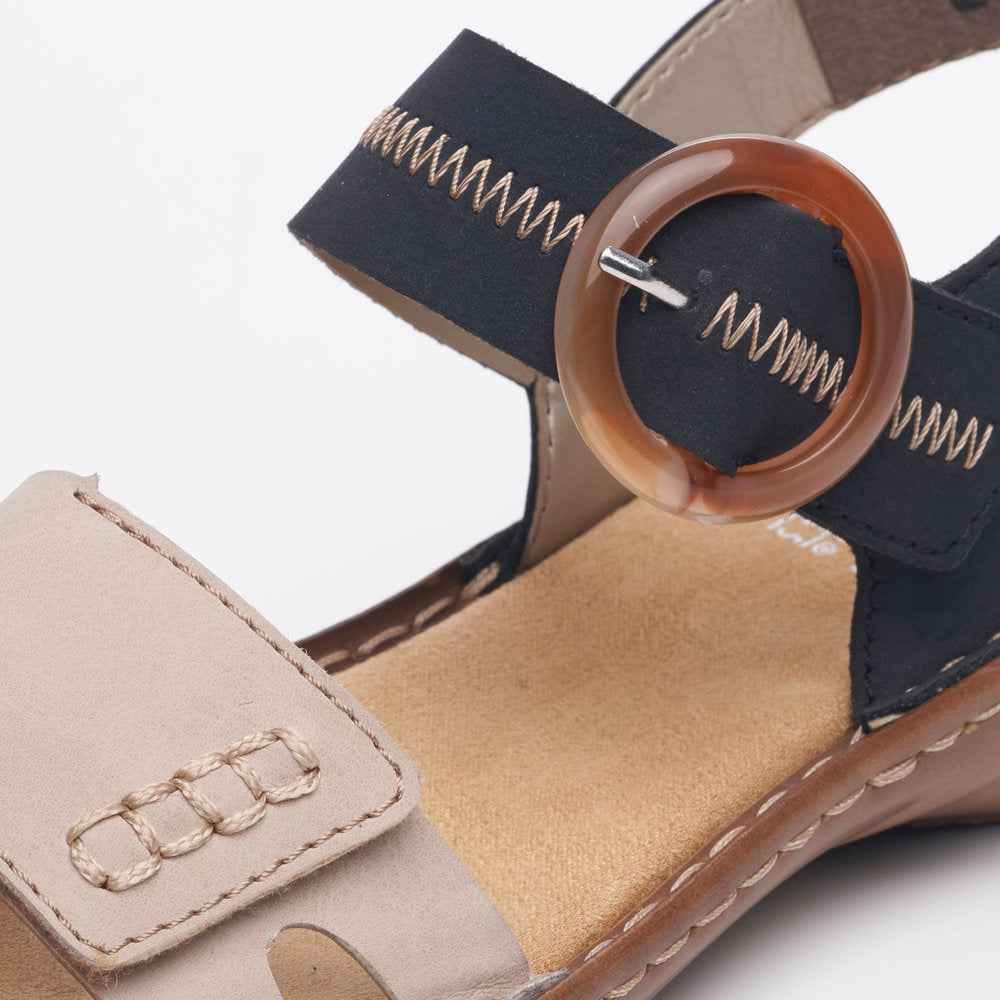 Rieker 608Z3 Ladies Sandals Rieker Ladies Sandals - Hook & Loop Colours Ltd, Colours, Colours Farnham, Colours Shoes