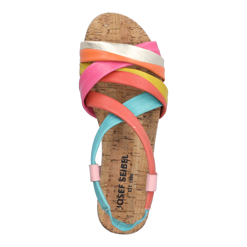 Josef Seibel Henriette 03 Ladies Sandals slingback, leather, multicolour Colours Ltd, Colours, Colours Farnham, Colours Shoes