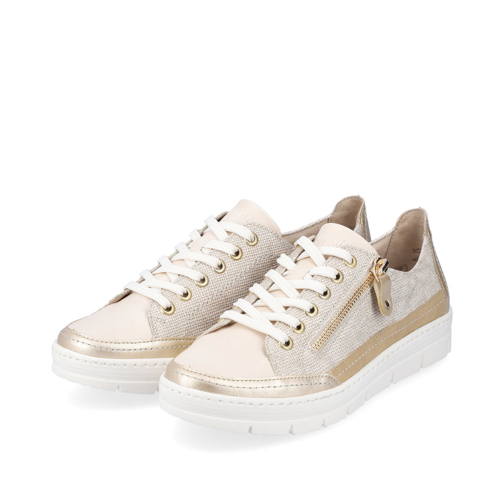 Remonte D5826 Ladies Trainers women's metallic trainers with side zip Colours Ltd, Colours, Colours Farnham, Colours Shoes