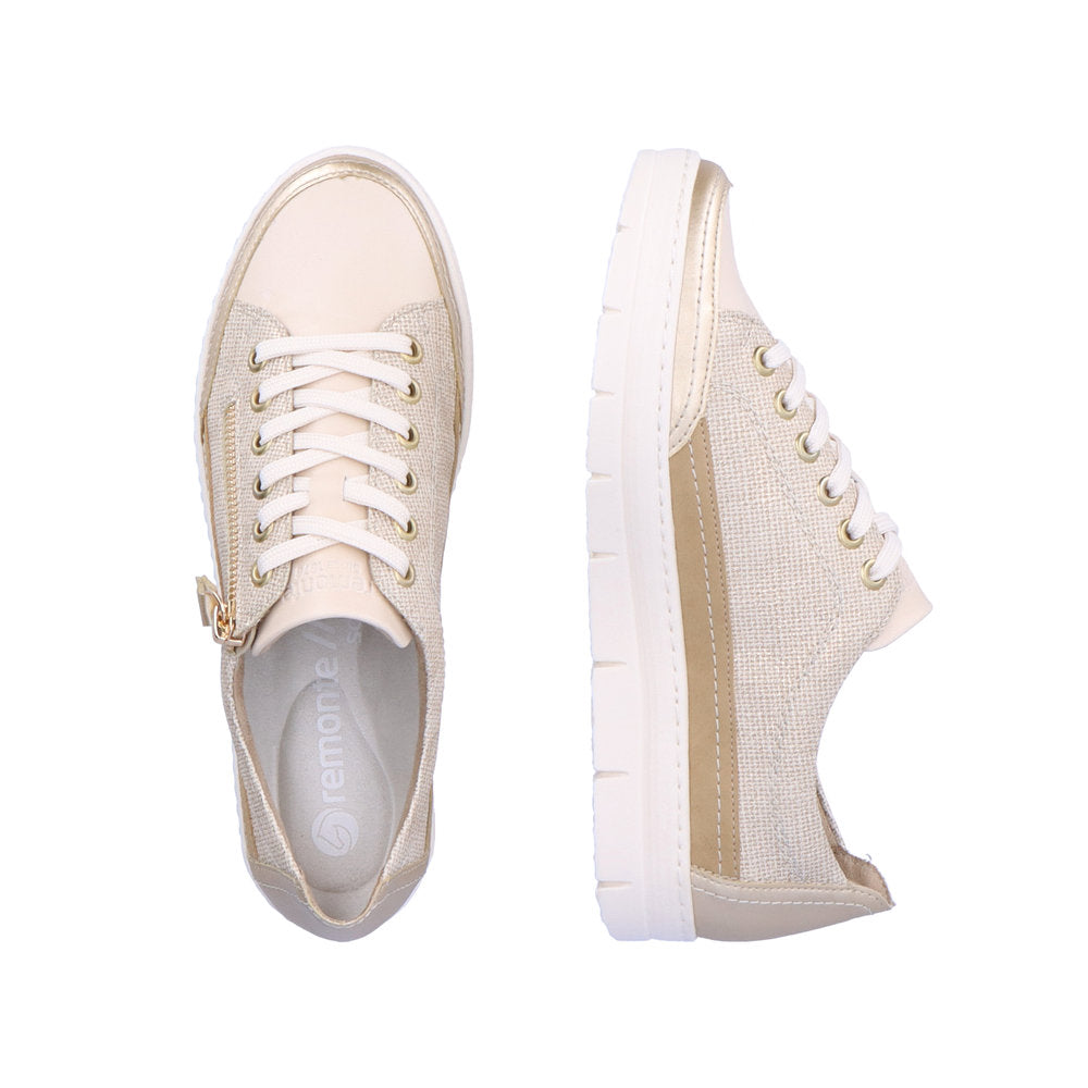 Remonte D5826 Ladies Trainers women's metallic trainers with side zip Colours Ltd, Colours, Colours Farnham, Colours Shoes