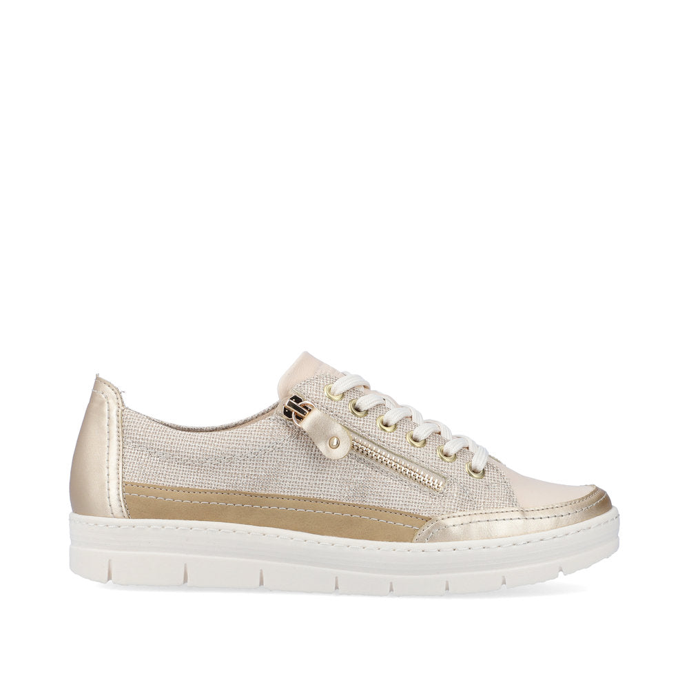 Remonte D5826 Ladies Trainers women's metallic trainers with side zip Colours Ltd, Colours, Colours Farnham, Colours Shoes