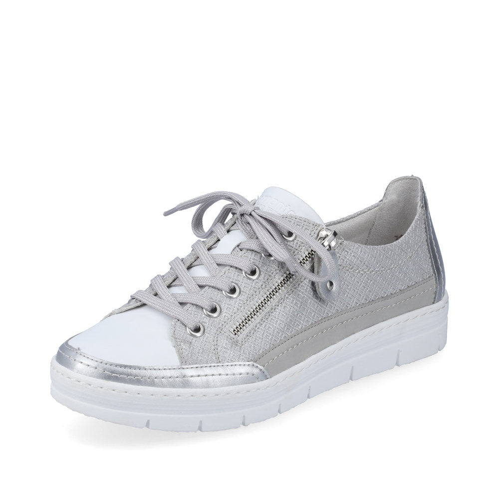 Remonte D5826 Ladies Trainers women's metallic trainers with side zip Colours Ltd, Colours, Colours Farnham, Colours Shoes