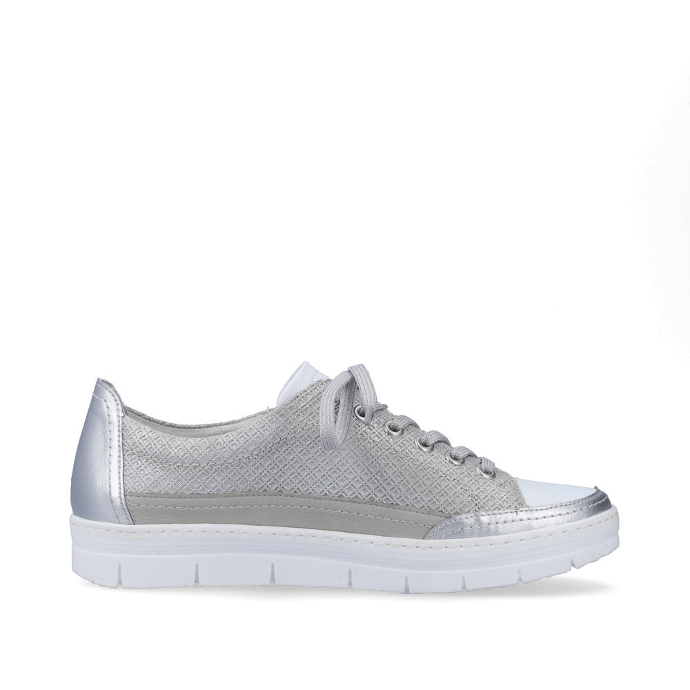 Remonte D5826 Ladies Trainers women's metallic trainers with side zip Colours Ltd, Colours, Colours Farnham, Colours Shoes