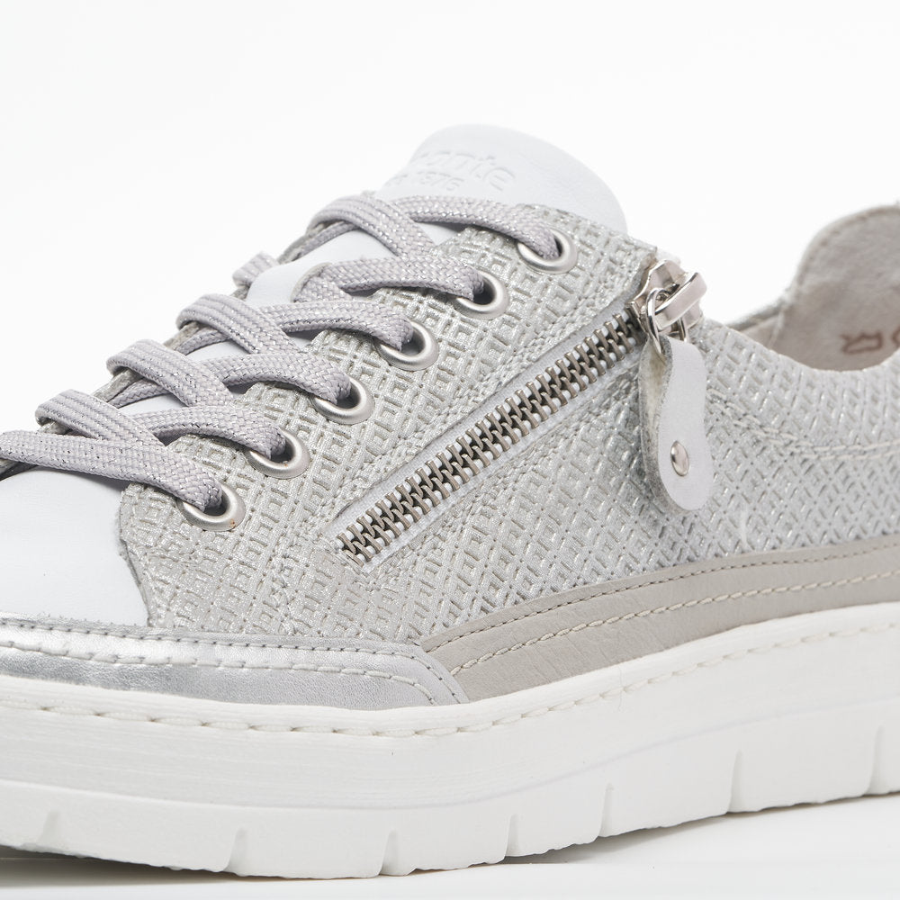 Remonte D5826 Ladies Trainers women's metallic trainers with side zip Colours Ltd, Colours, Colours Farnham, Colours Shoes