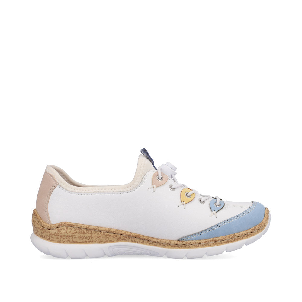 Rieker N4276-80 Ladies Slip-on Trainers Upper Material: Synthetic Lining Material: Textile Fastening: Bungee Lace Removable insole: No Colours Ltd, Colours, Colours Farnham, Colours Shoes