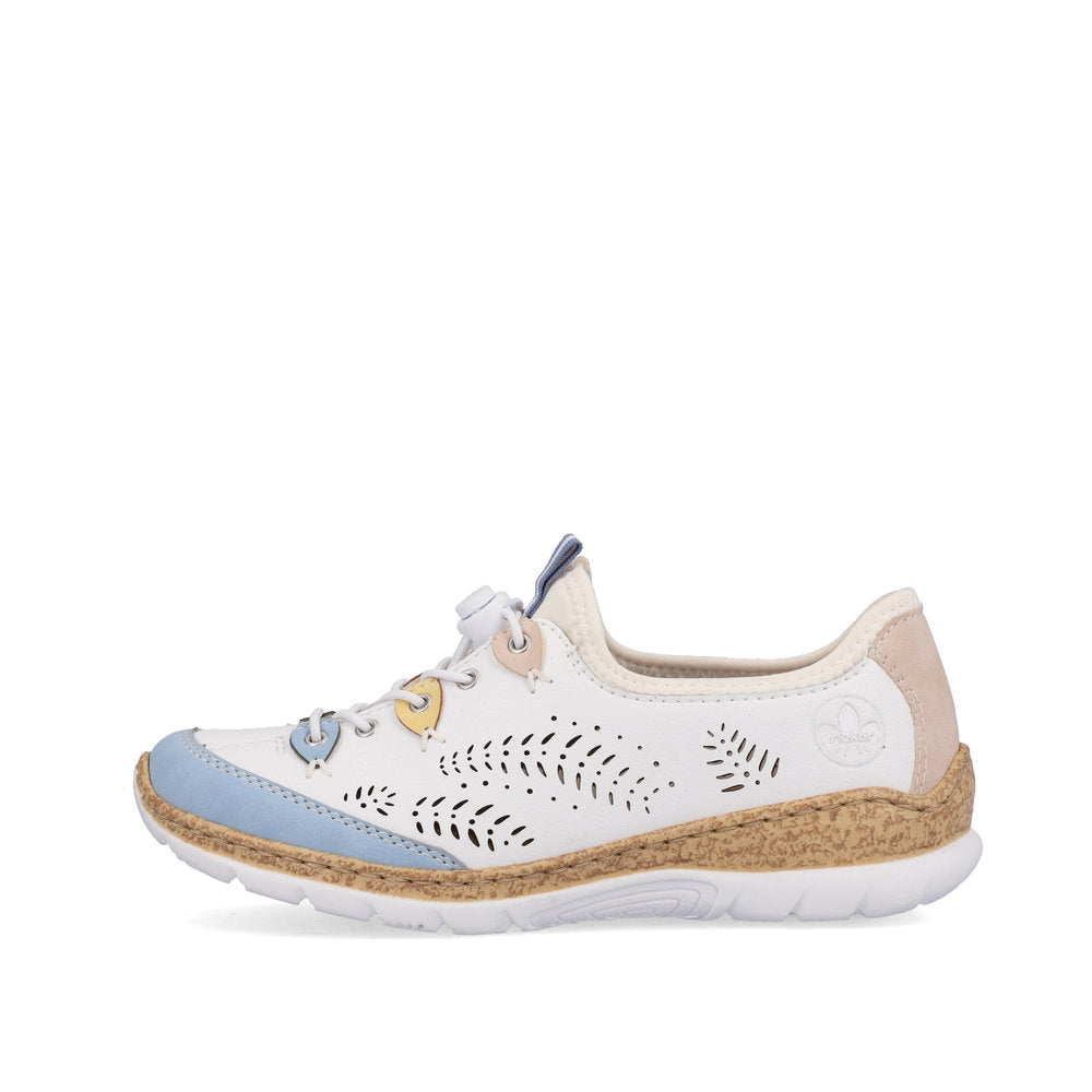 Rieker N4276-80 Ladies Slip-on Trainers Upper Material: Synthetic Lining Material: Textile Fastening: Bungee Lace Removable insole: No Colours Ltd, Colours, Colours Farnham, Colours Shoes