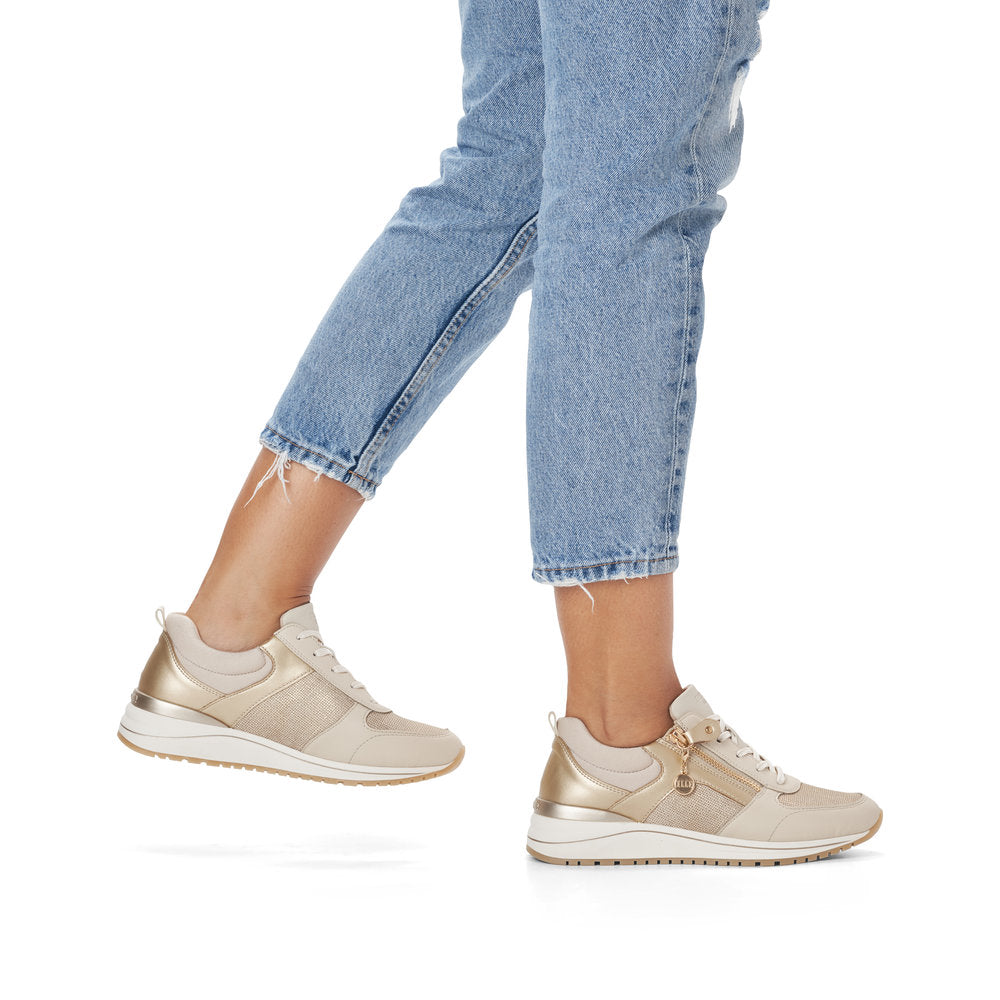 Remonte R3702 Ladies Trainers Metallic Decorations, zipper Colours Ltd, Colours, Colours Farnham, Colours Shoes