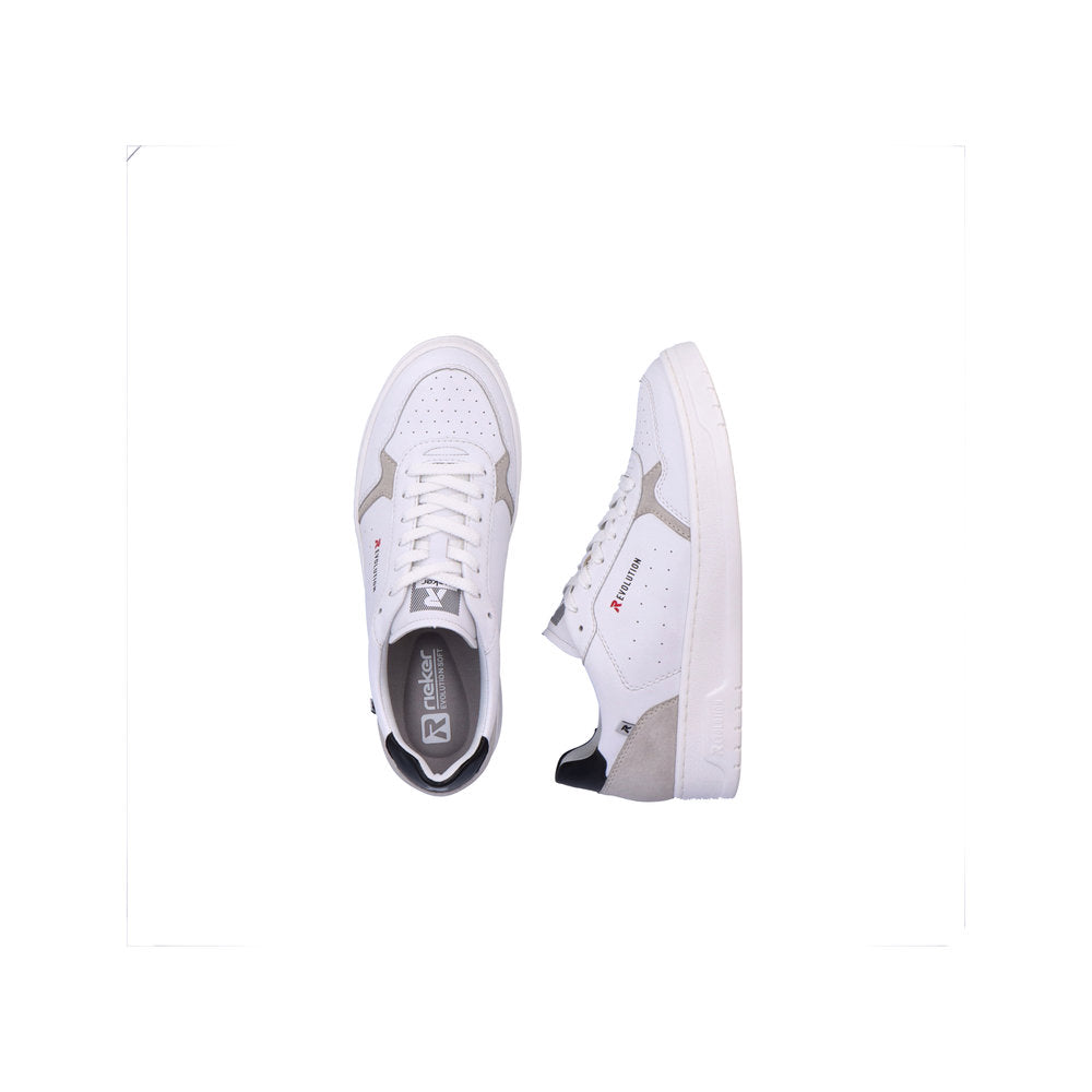 Rieker U0401-81 Mens Trainers White Sporty, Rieker Evolution Colours Ltd, Colours, Colours Farnham, Colours Shoes