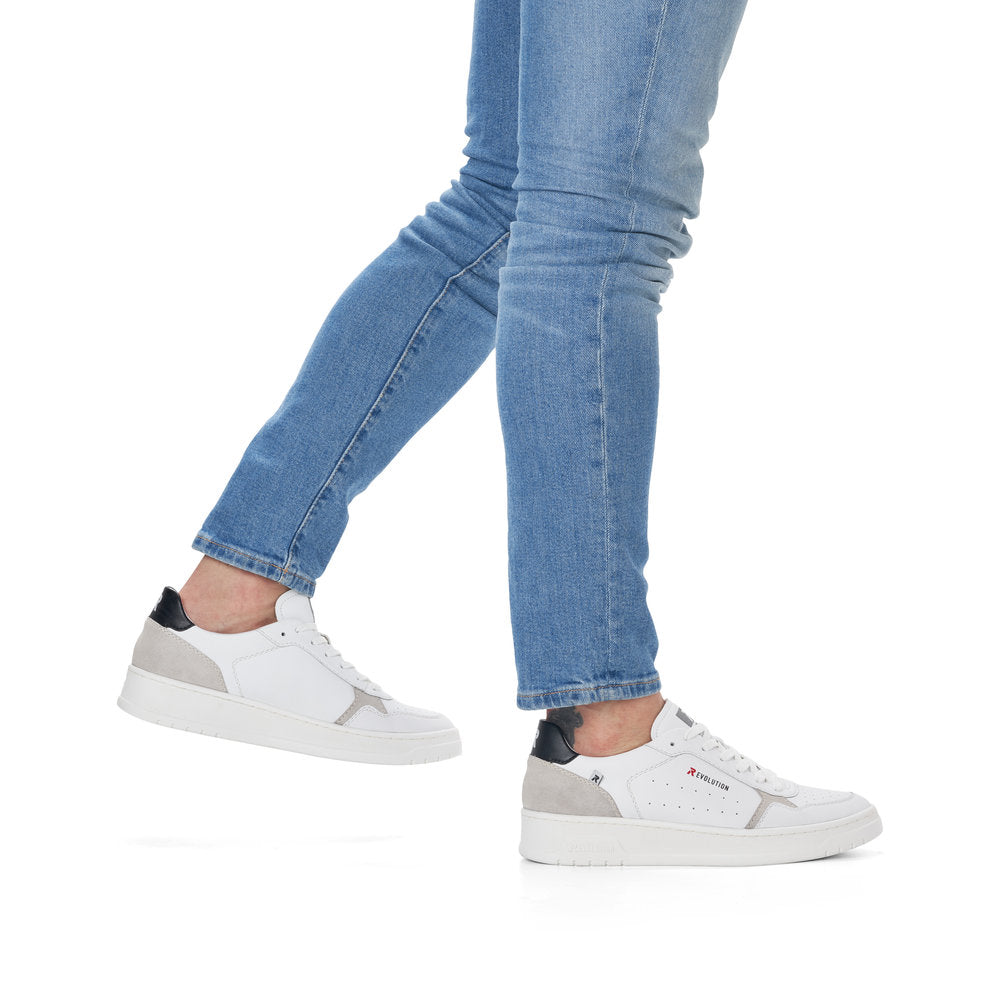 Rieker U0401-81 Mens Trainers White Sporty, Rieker Evolution Colours Ltd, Colours, Colours Farnham Colours Shoes