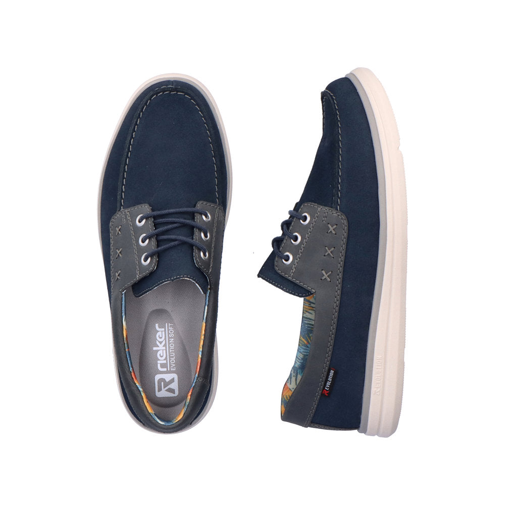 Rieker U0601-14 Mens Deck Shoes Navy Canvas Colours Ltd, Colours, Colours Farnham, Colours Shoes