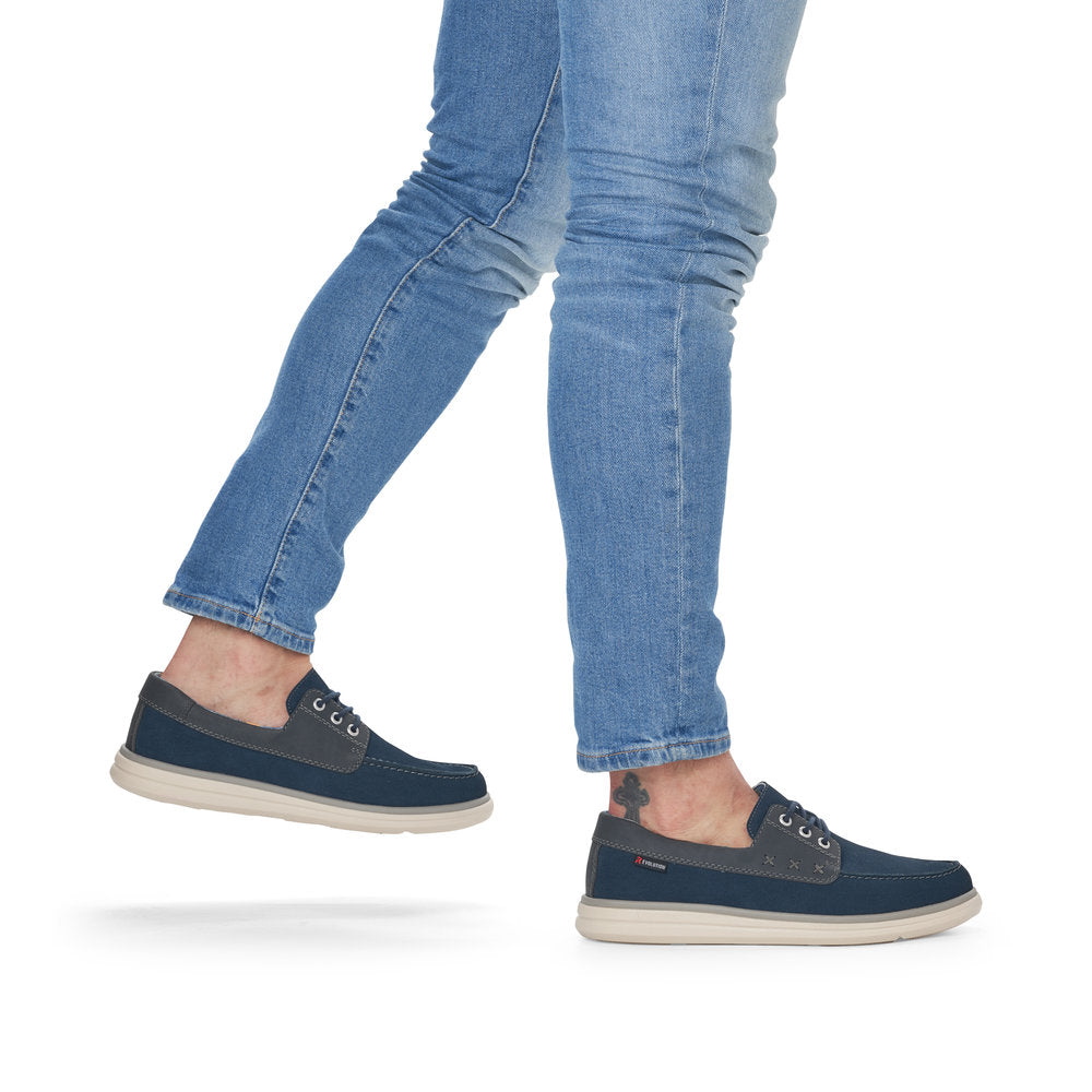 Rieker U0601-14 Mens Deck Shoes Navy Canvas Colours Ltd, Colours, Colours Farnham, Colours Shoes