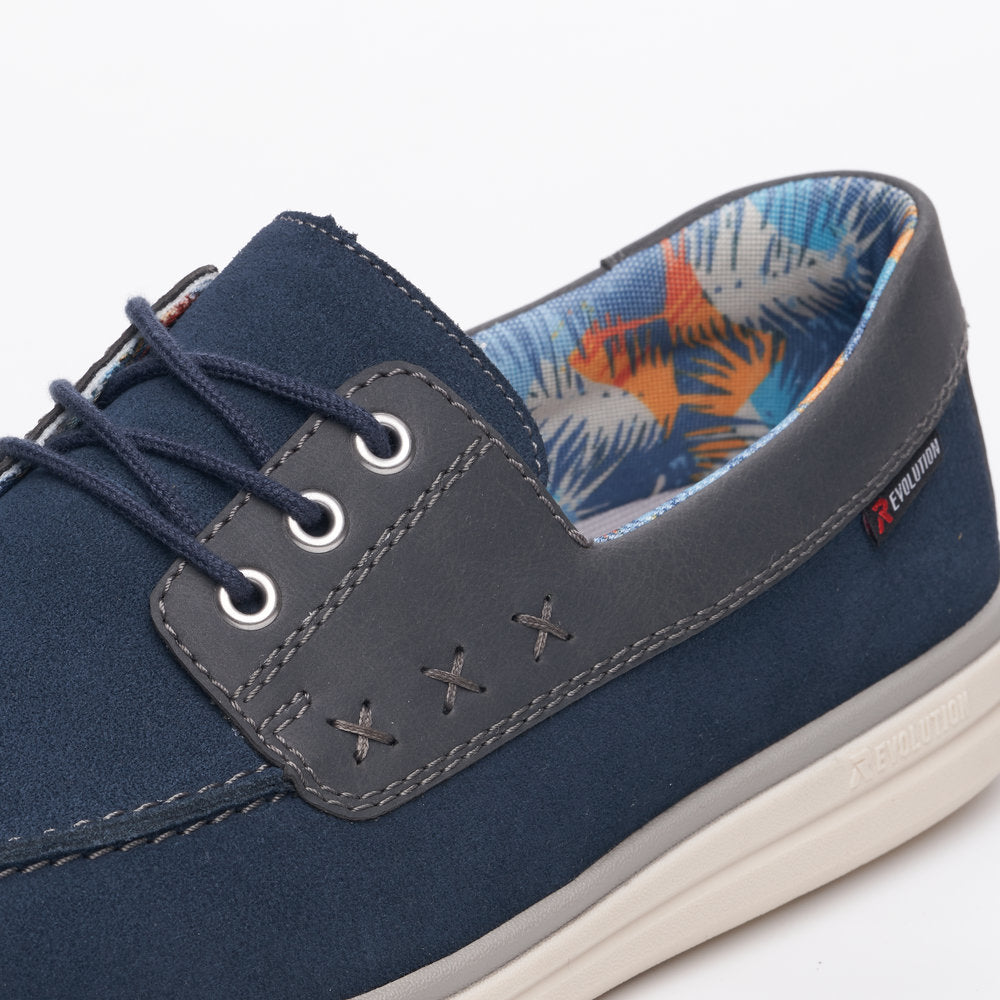 Rieker U0601-14 Mens Deck Shoes Navy Canvas Colours Ltd, Colours, Colours Farnham, Colours Shoes