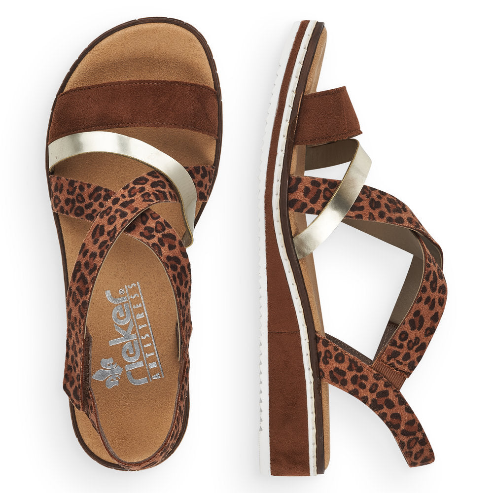 Rieker V3663 Ladies Sandals Upper Material: Synthetic Material Width: F Heel Height: 35.1mm Lining: Sole: RIRICON-sole Removable Insole: No Colours Ltd, Colours, Colours Farnham, Colours Shoes