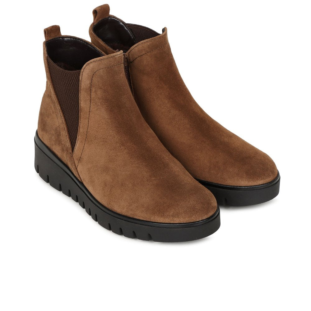 Gabor Dublin Women's Chelsea Boots | Whiskey Suede | 72.061.41