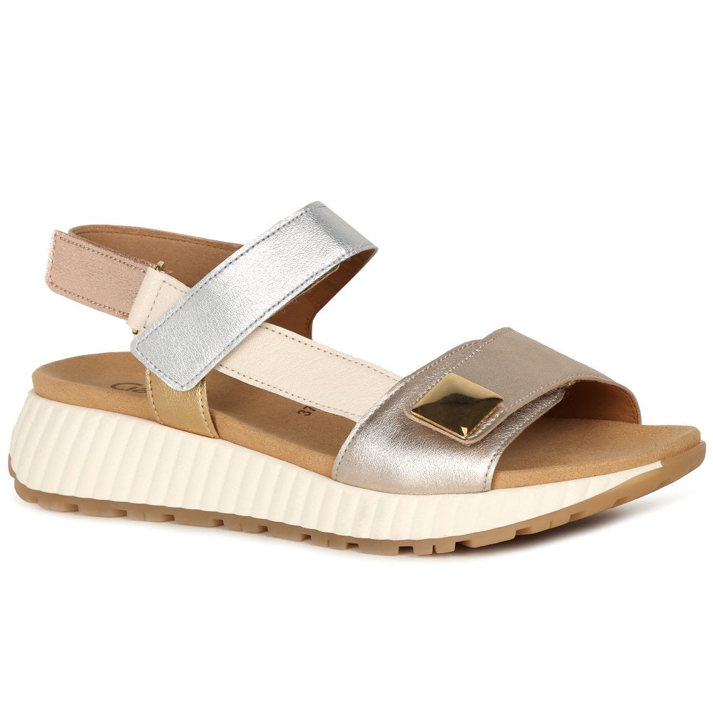 Gabor Gifted Wedge Heel Women's Sandals| Puder Combi | 84.582.62