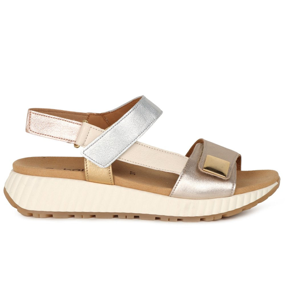 Gabor Gifted Wedge Heel Women's Sandals| Puder Combi | 84.582.62