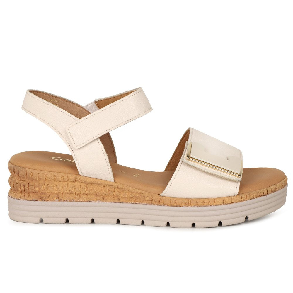 Gabor Shout Leather Sandals | Creme | 82.700.52