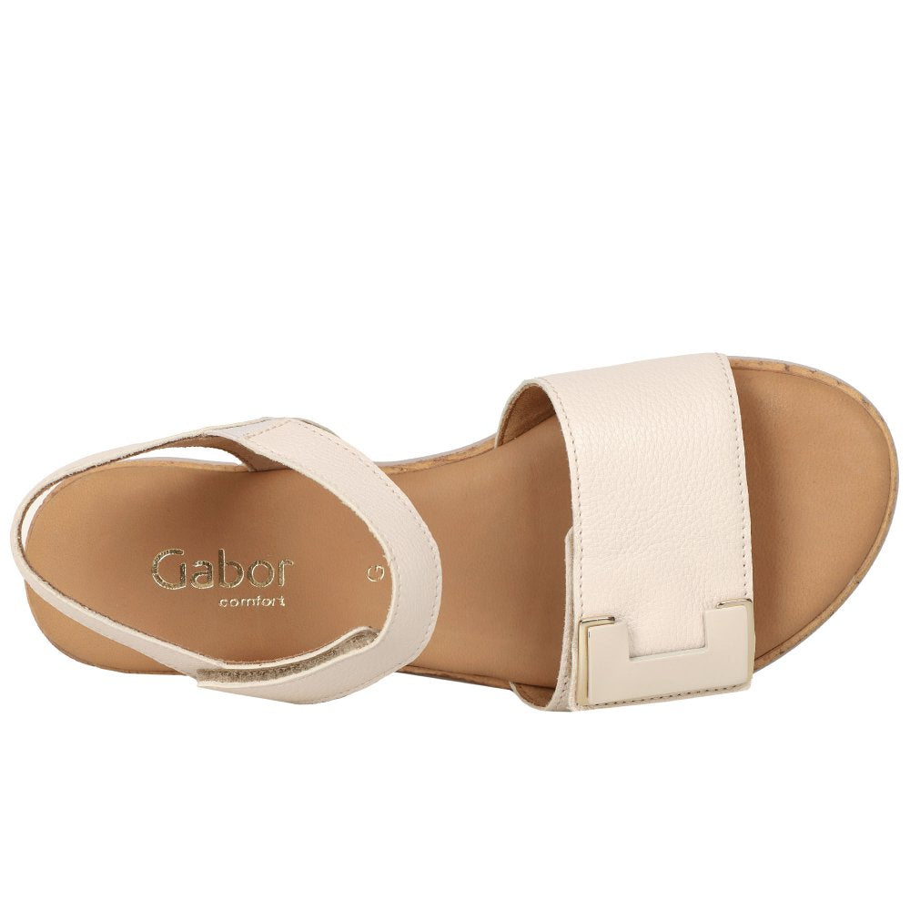 Gabor Shout Leather Sandals | Creme | 82.700.52