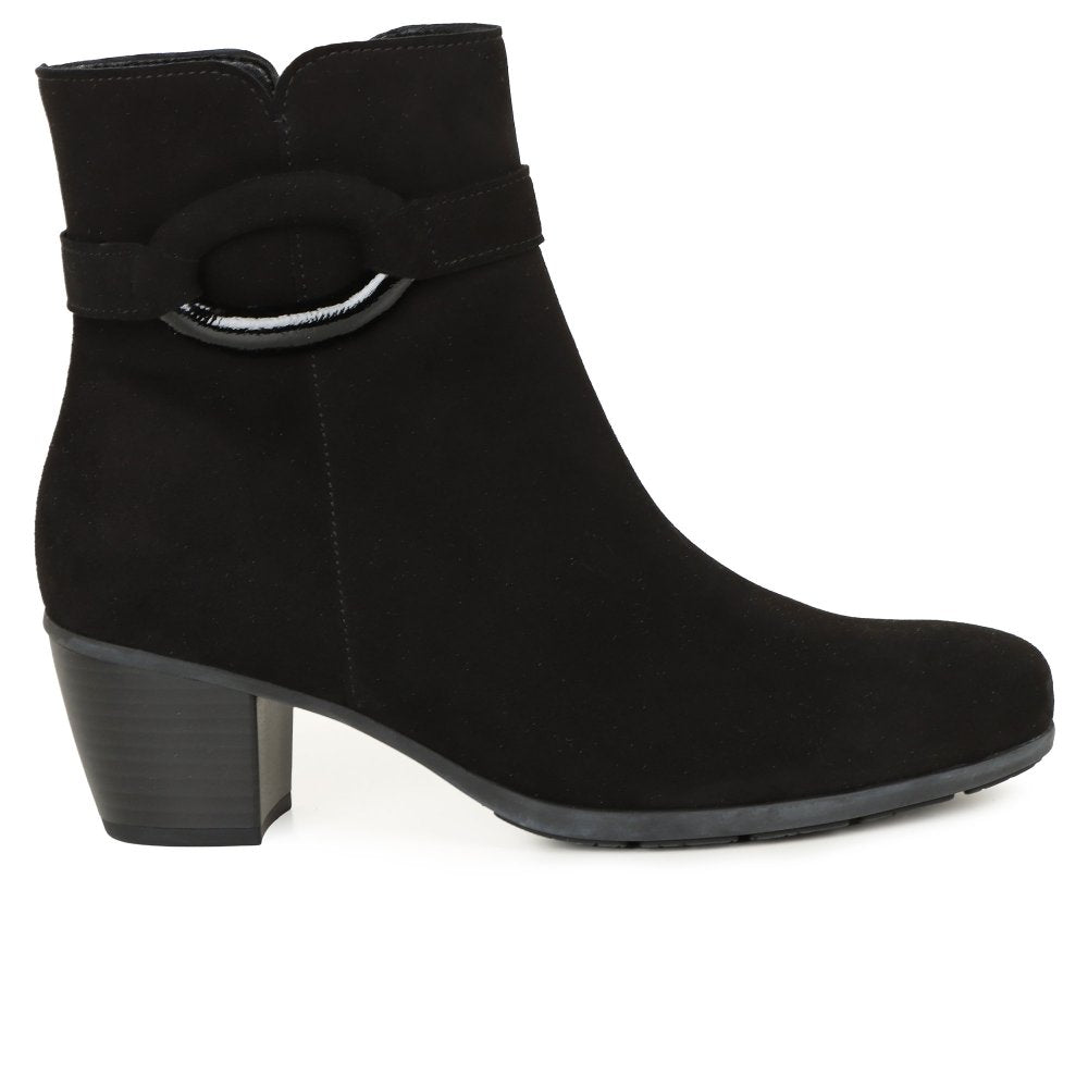 Gabor Equity Women's Ankle Boots | Black Suede | 75.523.17